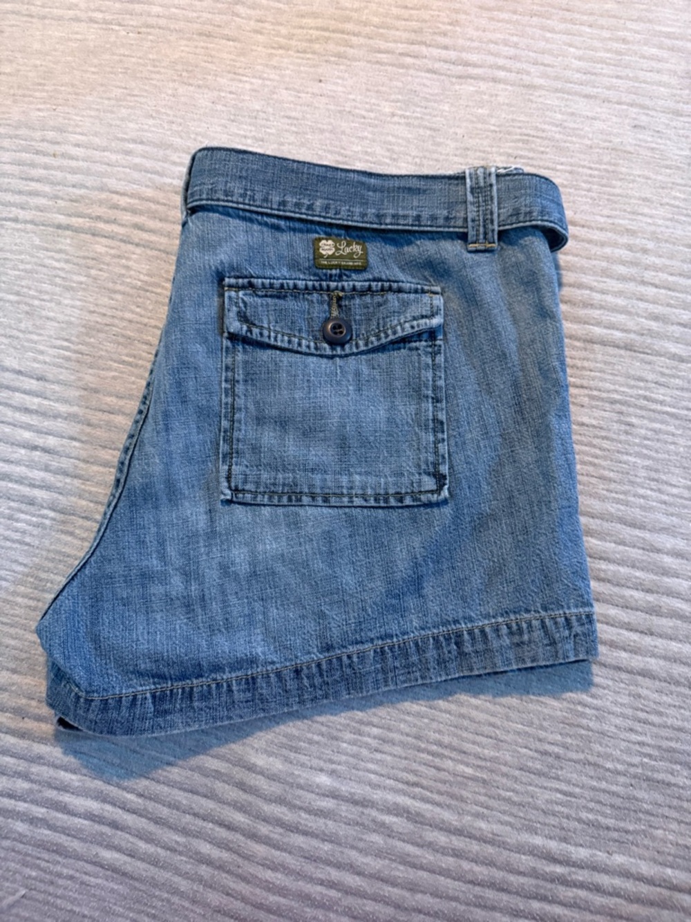 Lucky Brand Shorts Size 31 Tie Waist Lightweight Denim Casual - Picture 5 of 7